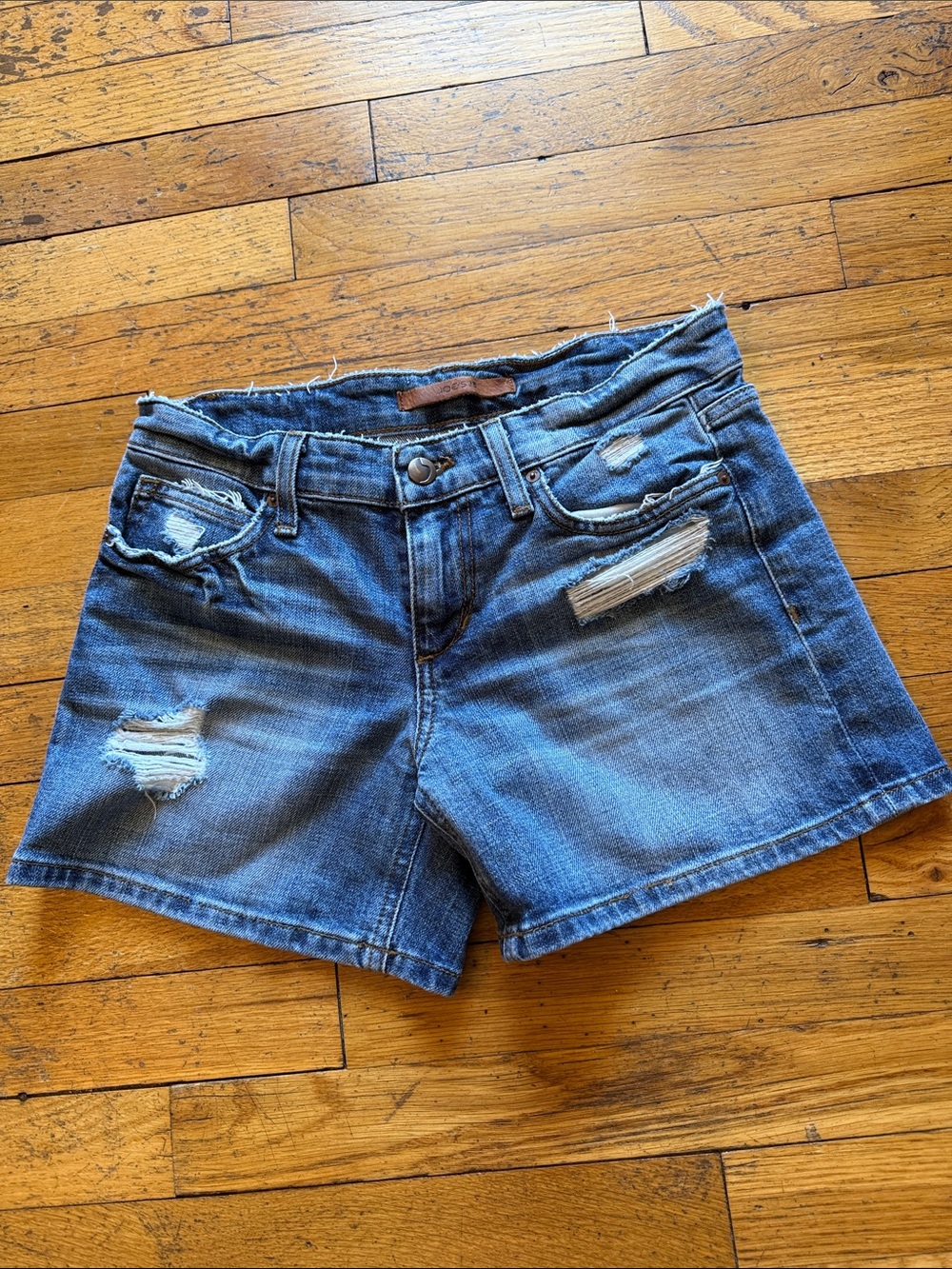 Joe’s Jean Distressed Denim Shorts - Blue